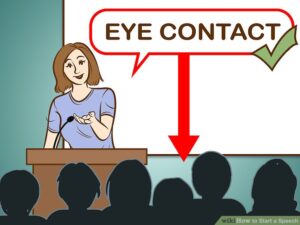 eye contact presentation